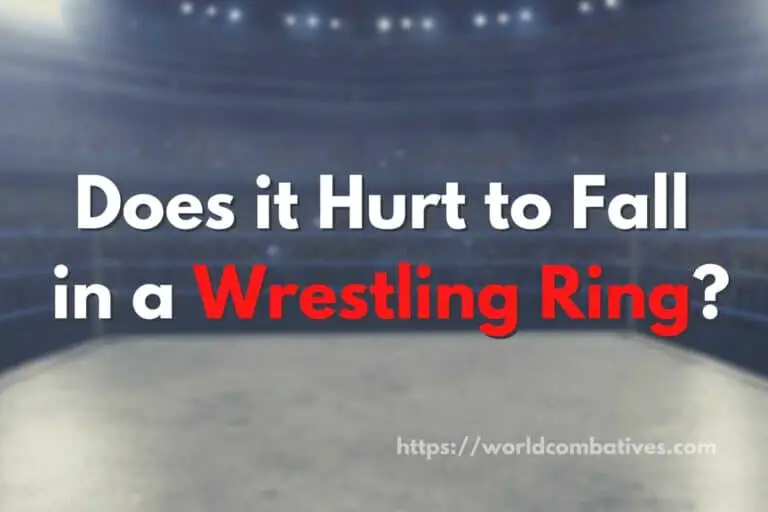 Does it hurt to fall on a wrestling ring?
